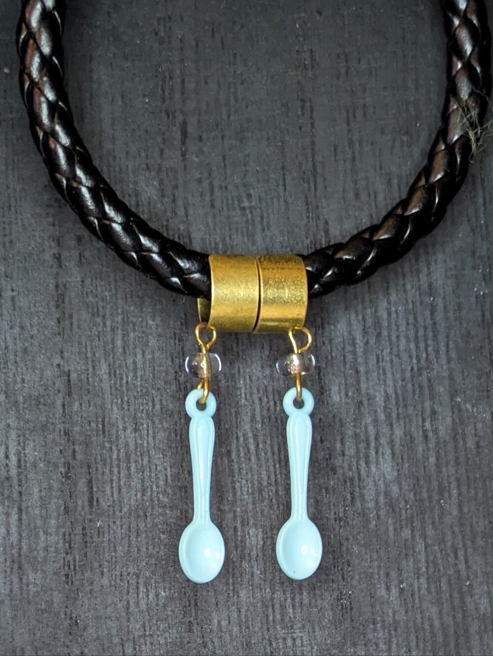 Handmade Pastel Blue Spoon Ear Cuffs